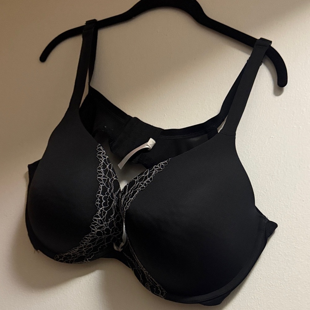 Cacique Black Lace Detail Bra